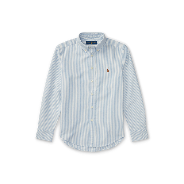 polo ralph lauren striped oxford shirt