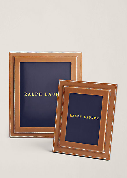 Ralph Lauren Brennan Leather Frame In Dark Green