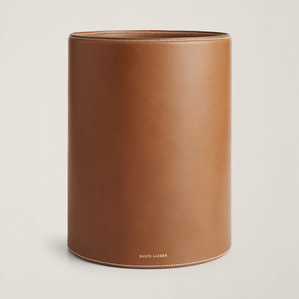 Polo Ralph Lauren Brennan Leather Waste Bin