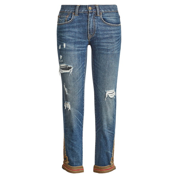ralph lauren waverly straight crop jeans