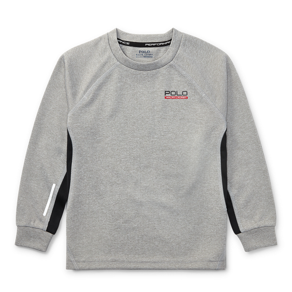 boys long sleeve performance polo