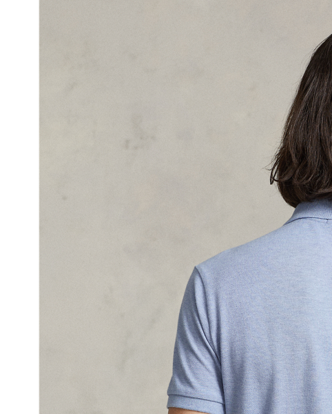 An American style standard since 1972, the Polo shirt has been imitated but never matched. Over the decades,  Ralph Lauren Lauren has re-imagined his signature style in a wide array of colours and fits, yet all retain the quality and attention to detail of the iconic original. This trim version is made from our highly breathable cotton mesh, which offers a textured look and a soft feel.