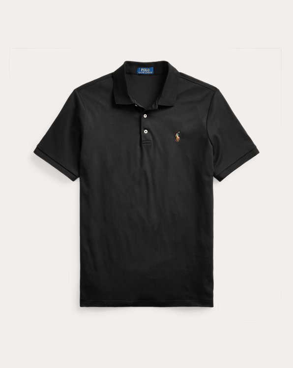 Polo ajusté en coton piqué Ralph Lauren Garçon Vêtements Tops & T-shirts T-shirts Polos 
