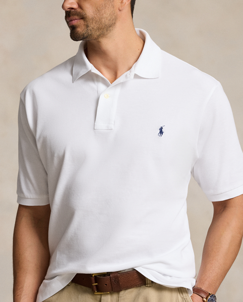 An American style standard since 1972, the Polo shirt has been imitated but never matched. Over the decades, Ralph Lauren Lauren has reimagined his signature style in a wide array of colors and fits, yet all retain the quality and attention to detail of the iconic original. This Big & Tall version is made from our highly breathable cotton mesh, which offers a textured look and a soft feel.
