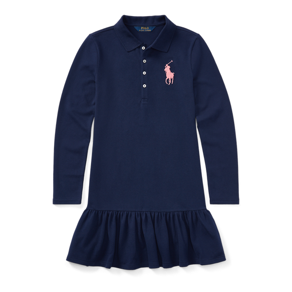 girls navy polo dress