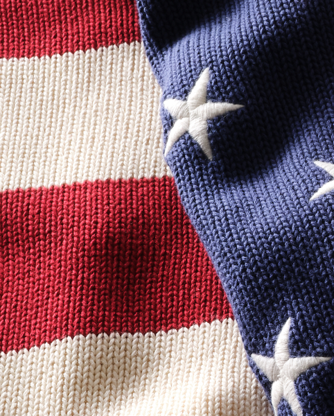 Ralph Lauren Home RL Flag Cotton Throw Blanket 2