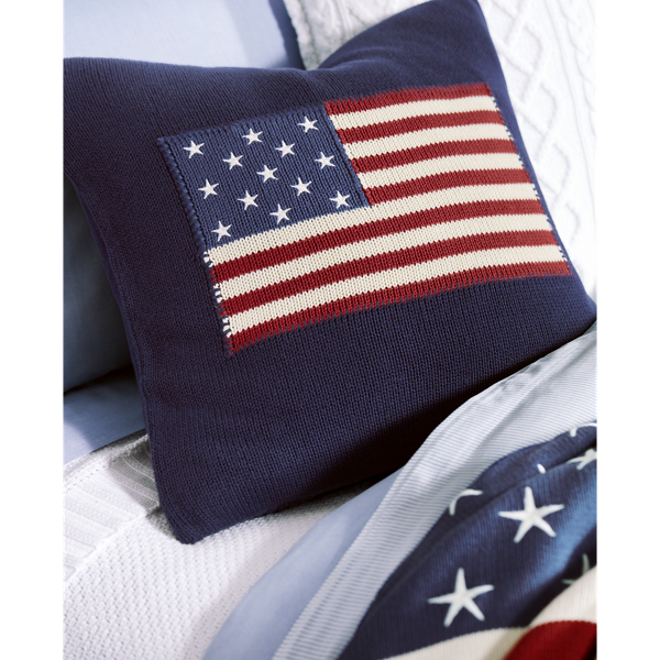 Ralph Lauren Home Katoenen kussen met RL-vlag 5