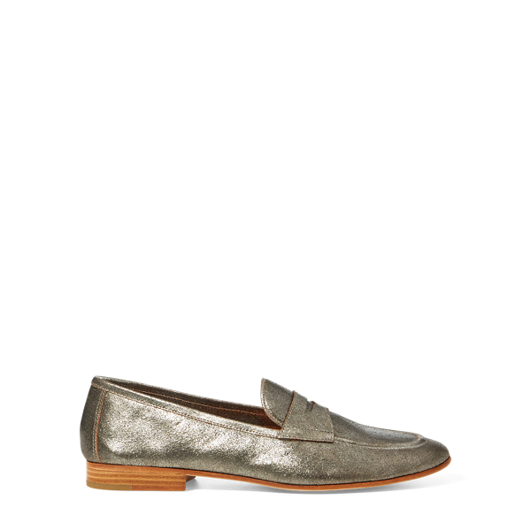 Ashtyn Metallic Leather Loafer for Women | Ralph Lauren® AM