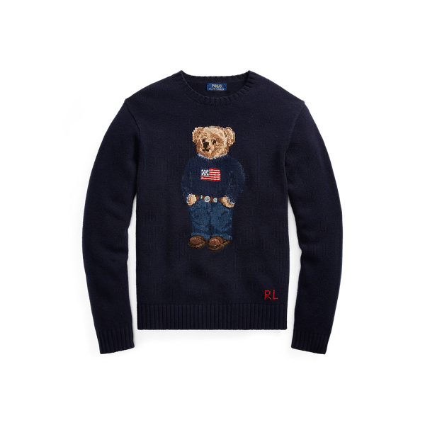 ralph lauren teddy bear pullover