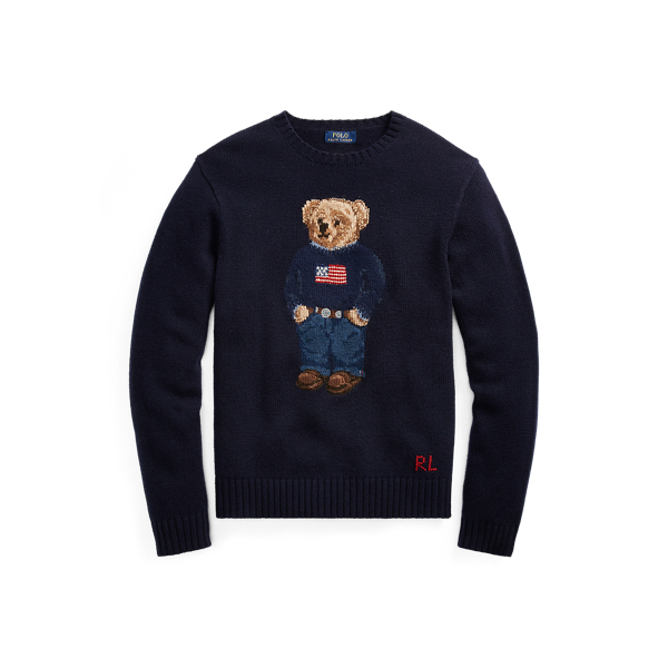 ralph lauren bear sweater