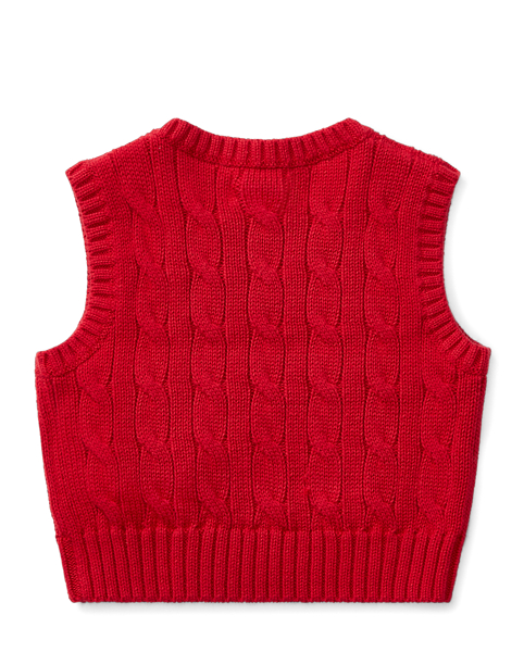Baby Boy CableKnit Cotton Sweater Vest 2