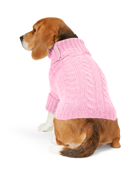 Ralph Lauren Pet Cable Cashmere Dog Sweater 2