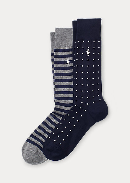 ralphlauren.co.uk | Dot Stripe Sock 2-Pack