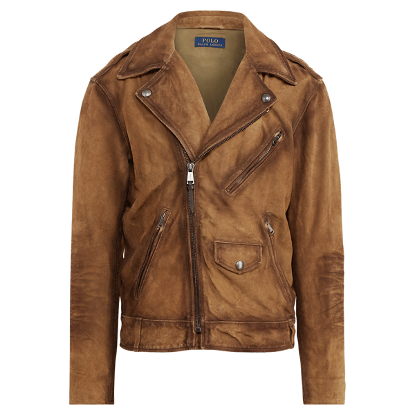 ralph lauren suede leather jacket
