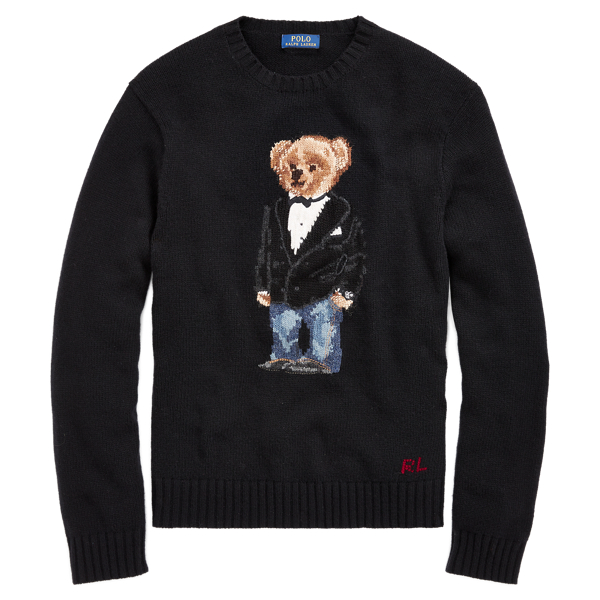 polo tuxedo bear sweater