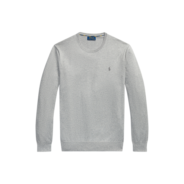 Camisola de malha de algodão Slim Fit