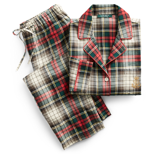Plaid Flannel Sleep Set for Women Ralph Lauren® IN