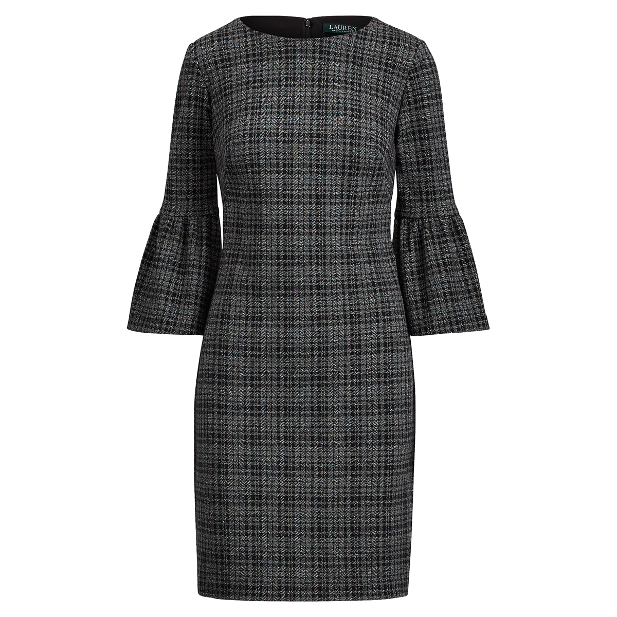 Plaid Jacquard-Knit Dress
