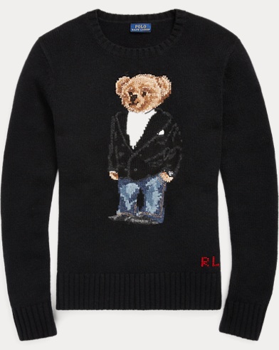 Tuxedo Bear Wool Sweater