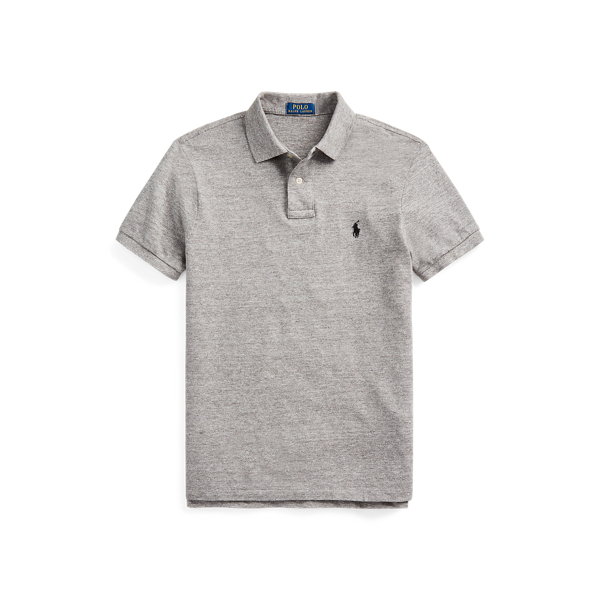 gray polo shirt outfit