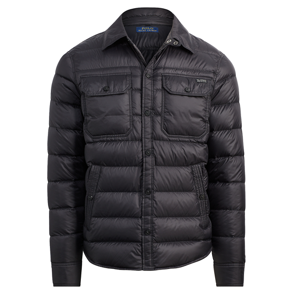 polo ralph lauren quilted shirt jacket