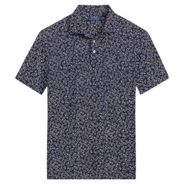 Floral Soft-Touch Polo Shirt