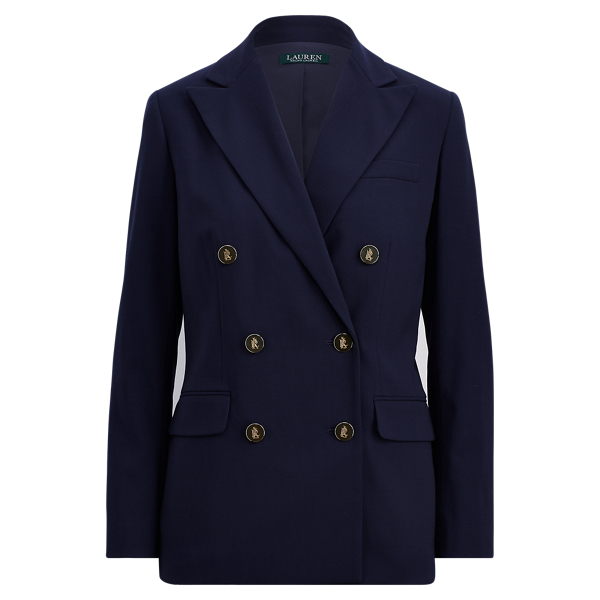 ralph lauren double breasted wool blazer