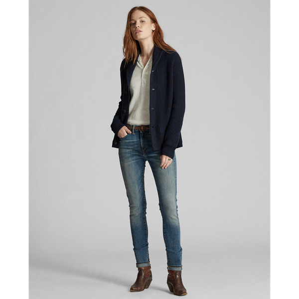 RRL Kasjmier vest met sjaalkraag 3