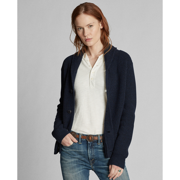 RRL Kasjmier vest met sjaalkraag 1