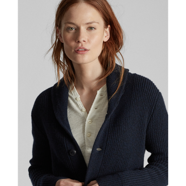 RRL Kasjmier vest met sjaalkraag 6