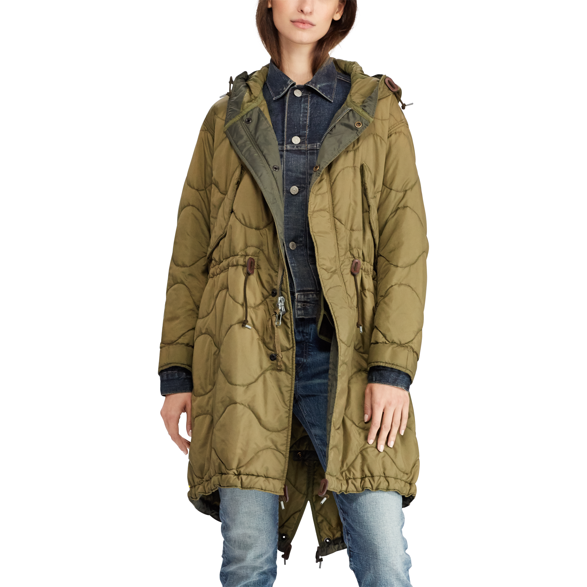 Ralph Lauren Quilted Fish-Tail Parka. 3