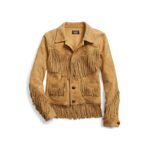 ralph lauren suede fringe jacket