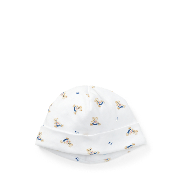 Gorro Polo Bear em interlock de algodão