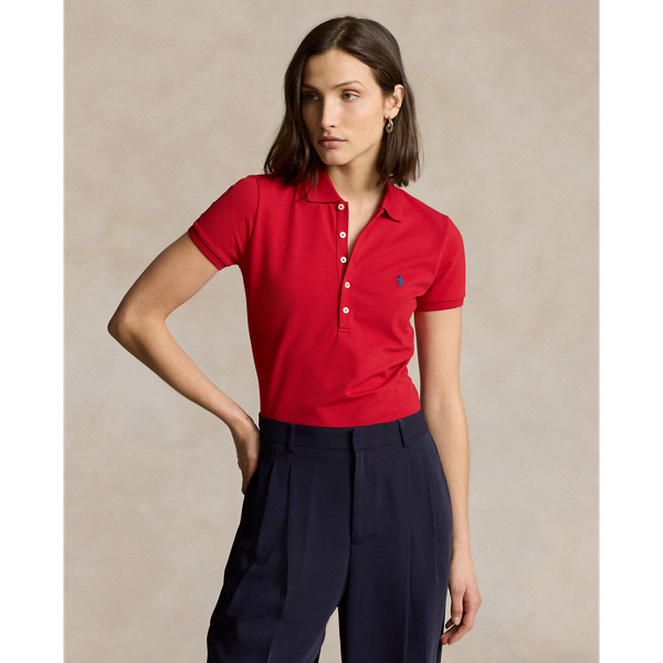 From its meticulous construction – our signature embroidered Pony requires a total of 982 individual stitches to produce – to its breathable cotton mesh fabric,  Ralph Lauren Lauren's Polo shirt has been an icon of American style since 1972. This version is made with a hint of stretch for comfort.