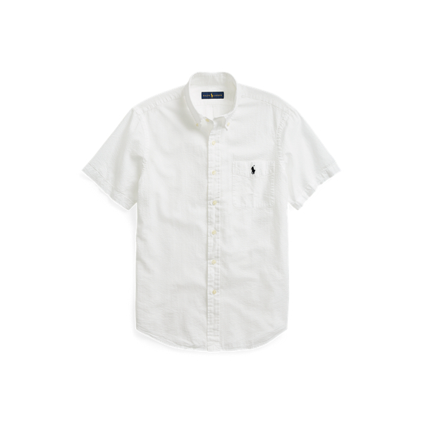 polo ralph lauren classic fit seersucker shirt