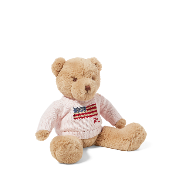 Ourson Polo Bear à pull drapeau