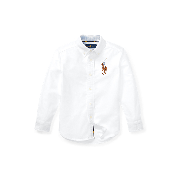 폴로 랄프로렌 남아용 셔츠 Polo Ralph Lauren Big Pony Cotton Oxford Shirt,White