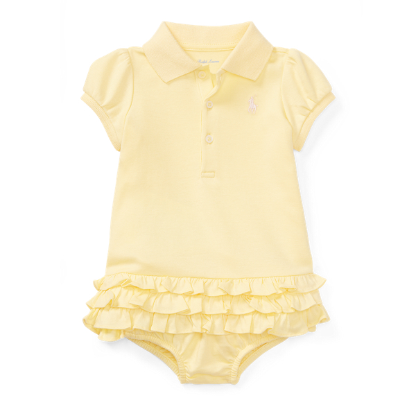 ruffled polo dress & bloomer