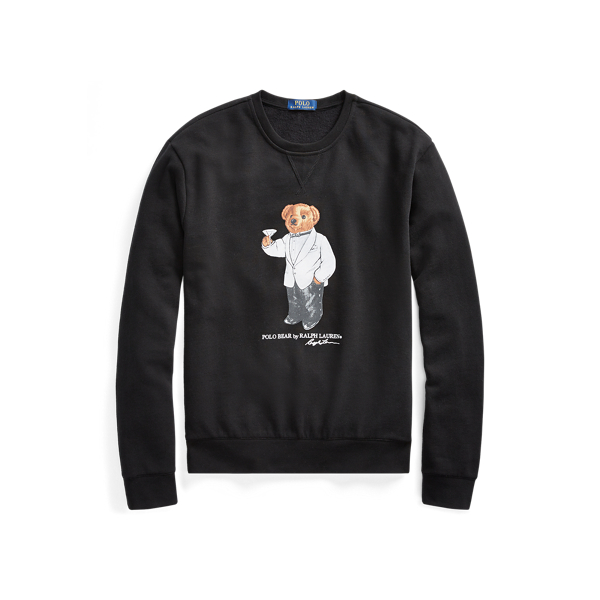 polo bear black hoodie