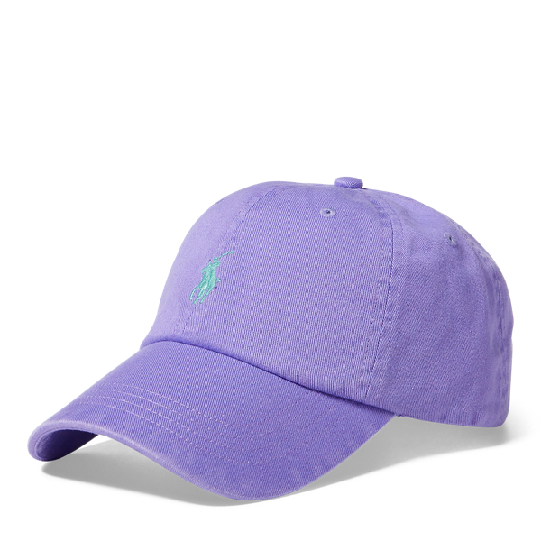 purple ralph lauren cap