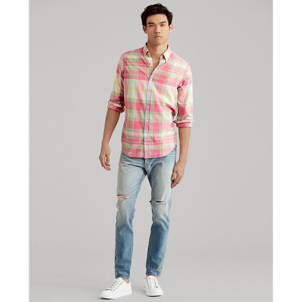 polo ralph lauren classic fit madras shirt