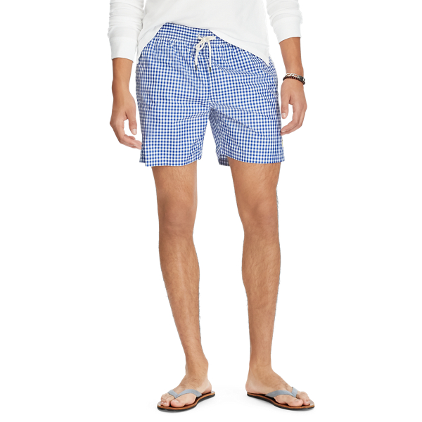 ralph lauren gingham swim shorts