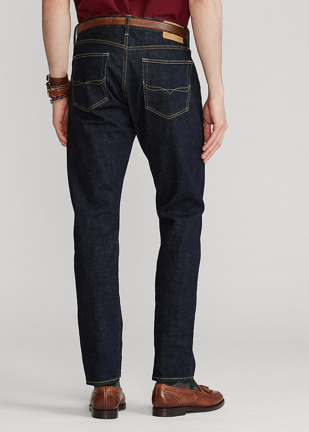 Hampton Relaxed Straight Jeans for Men | Ralph Lauren® BE