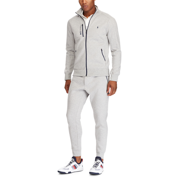 ralph lauren double knit track jacket