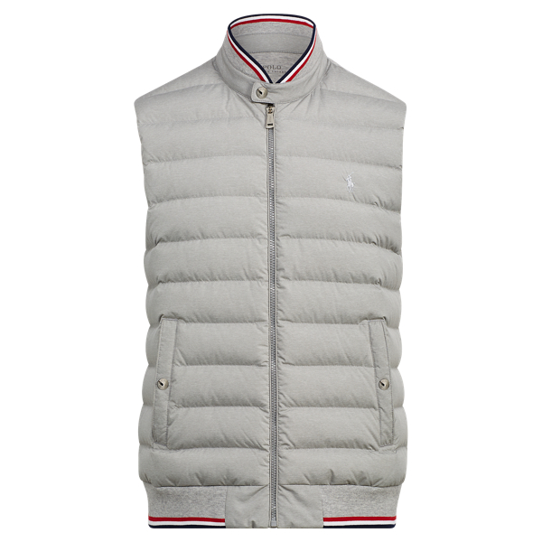 ralph lauren down panel double knit vest
