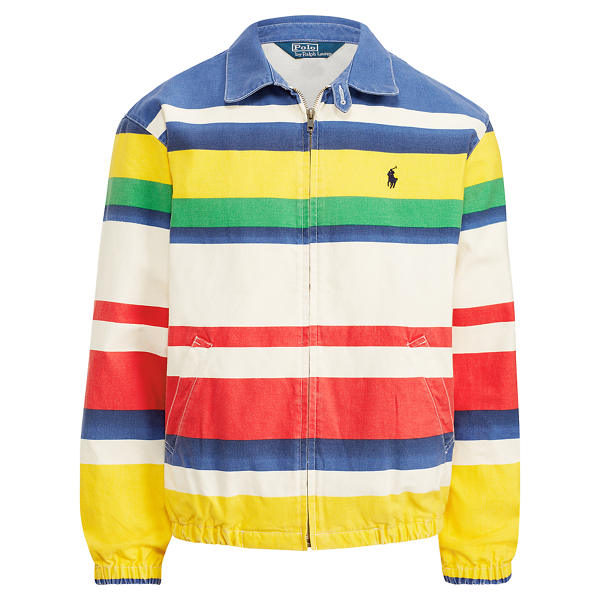 bayport striped windbreaker