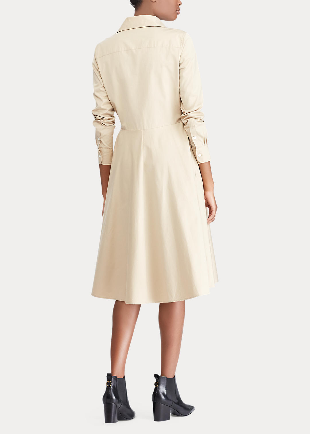 Polo Ralph Lauren Lace-Up Cotton Poplin Dress 3