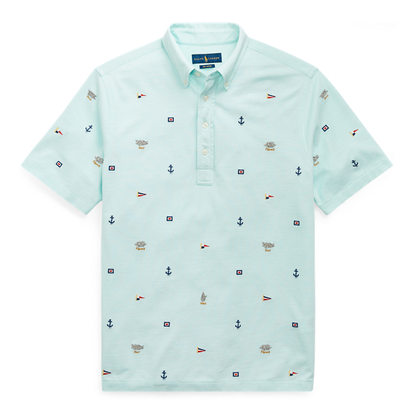 classic fit nautical bear polo