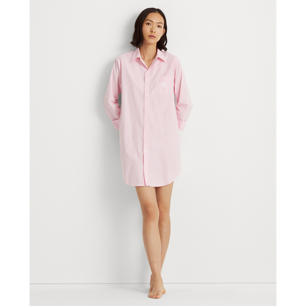 Women's Striped Cotton Sleep Shirt | Ralph Lauren