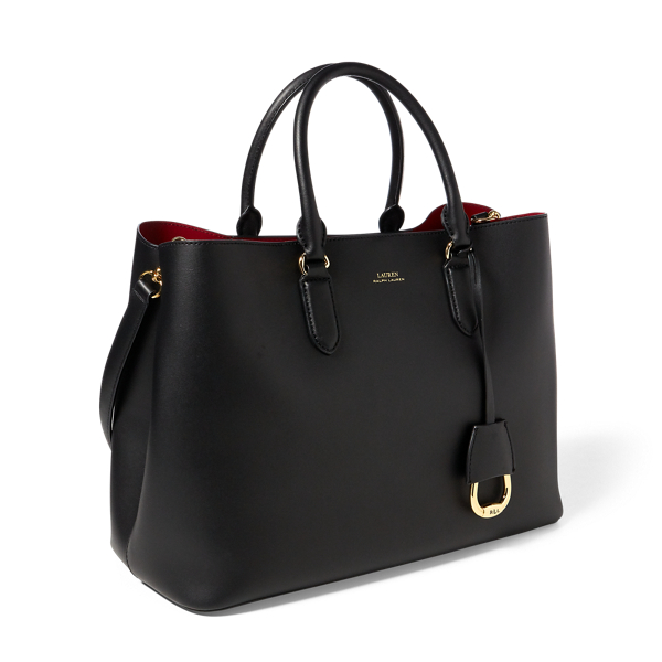 lauren leather marcy satchel